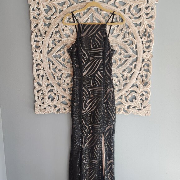 Trixxi Dresses & Skirts - Trixxi Black Sequin Formal Bodycon Dress size 9